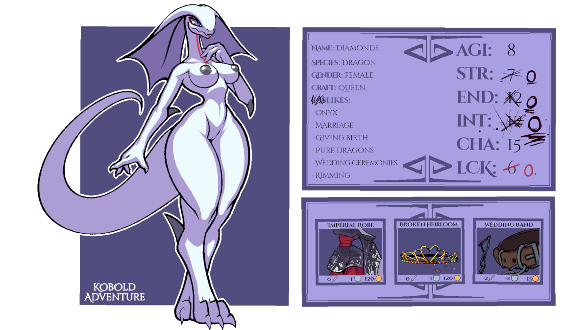 Art by Sneaky Diamonde's character sheet (lewd)