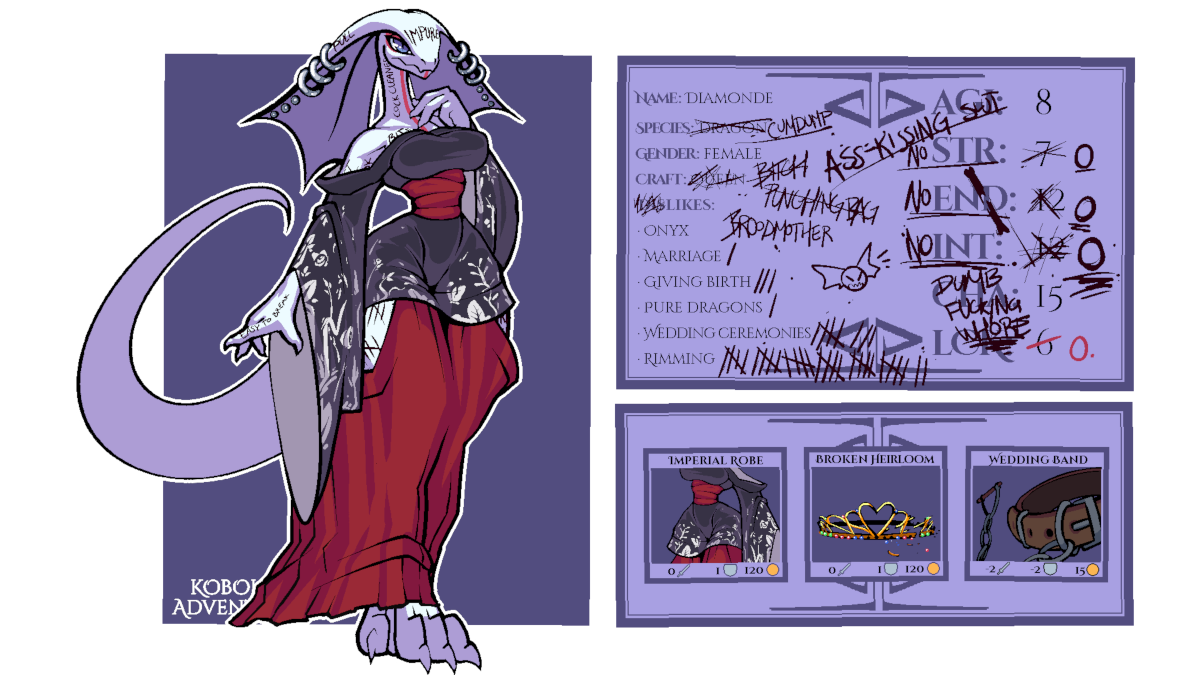 Art by Sneaky Diamonde's character sheet (slightly less lewd)