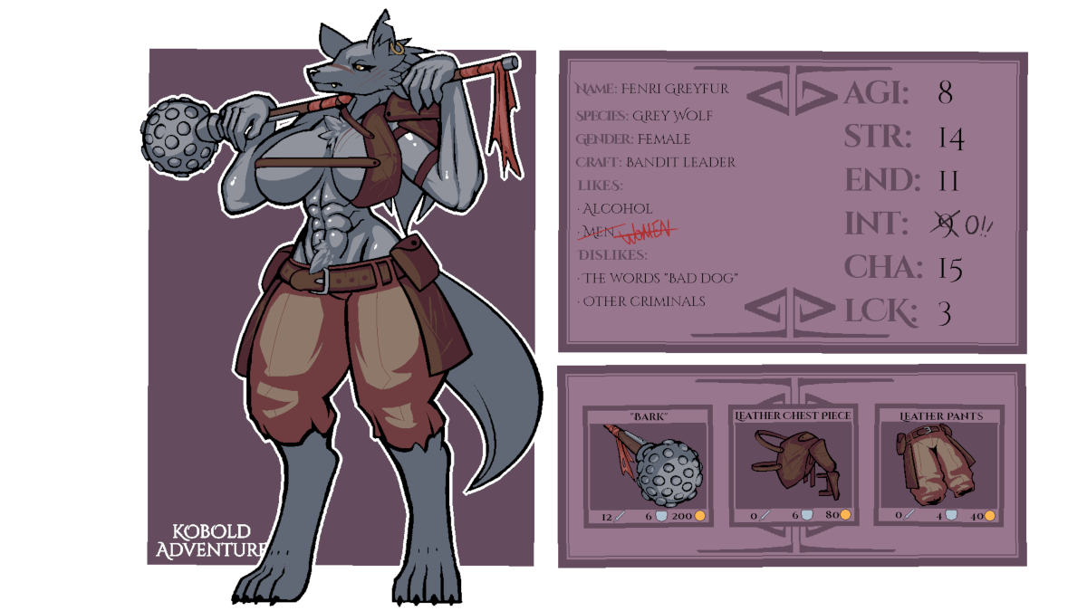 Art by Sneaky Fenri's character sheet