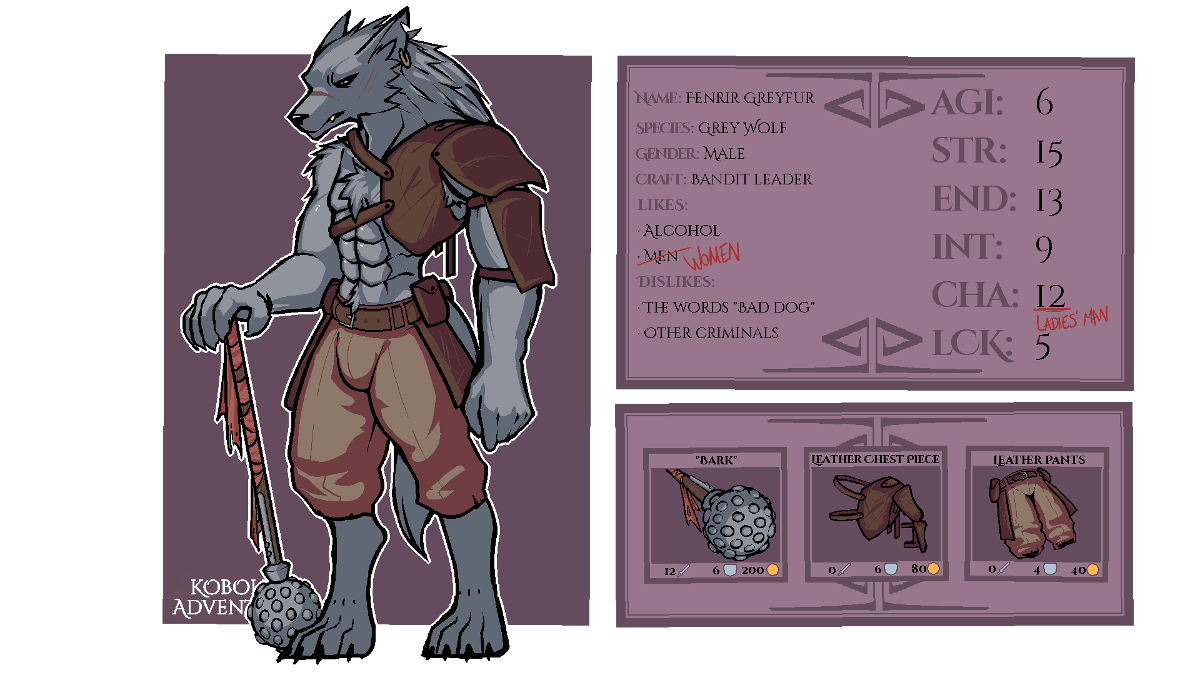 Art by Sneaky Fenrir's character sheet