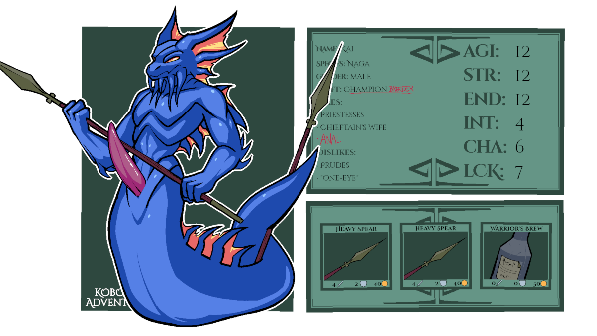 Art by Sneaky Kai's character sheet (lewd)