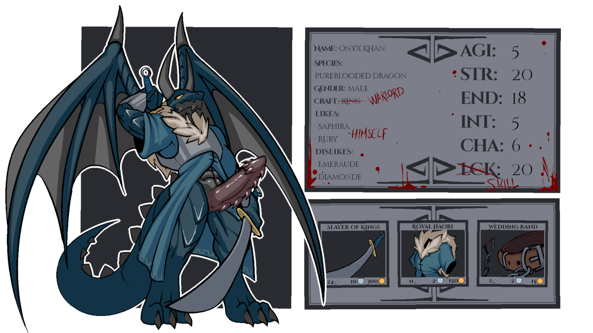 Art by Sneaky Onyx' character sheet (slightly lewd)