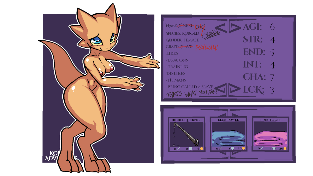 Art by Sneaky Orange's character sheet (lewd)